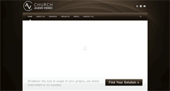 Desktop Screenshot of churchaudiovideo.com