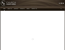 Tablet Screenshot of churchaudiovideo.com